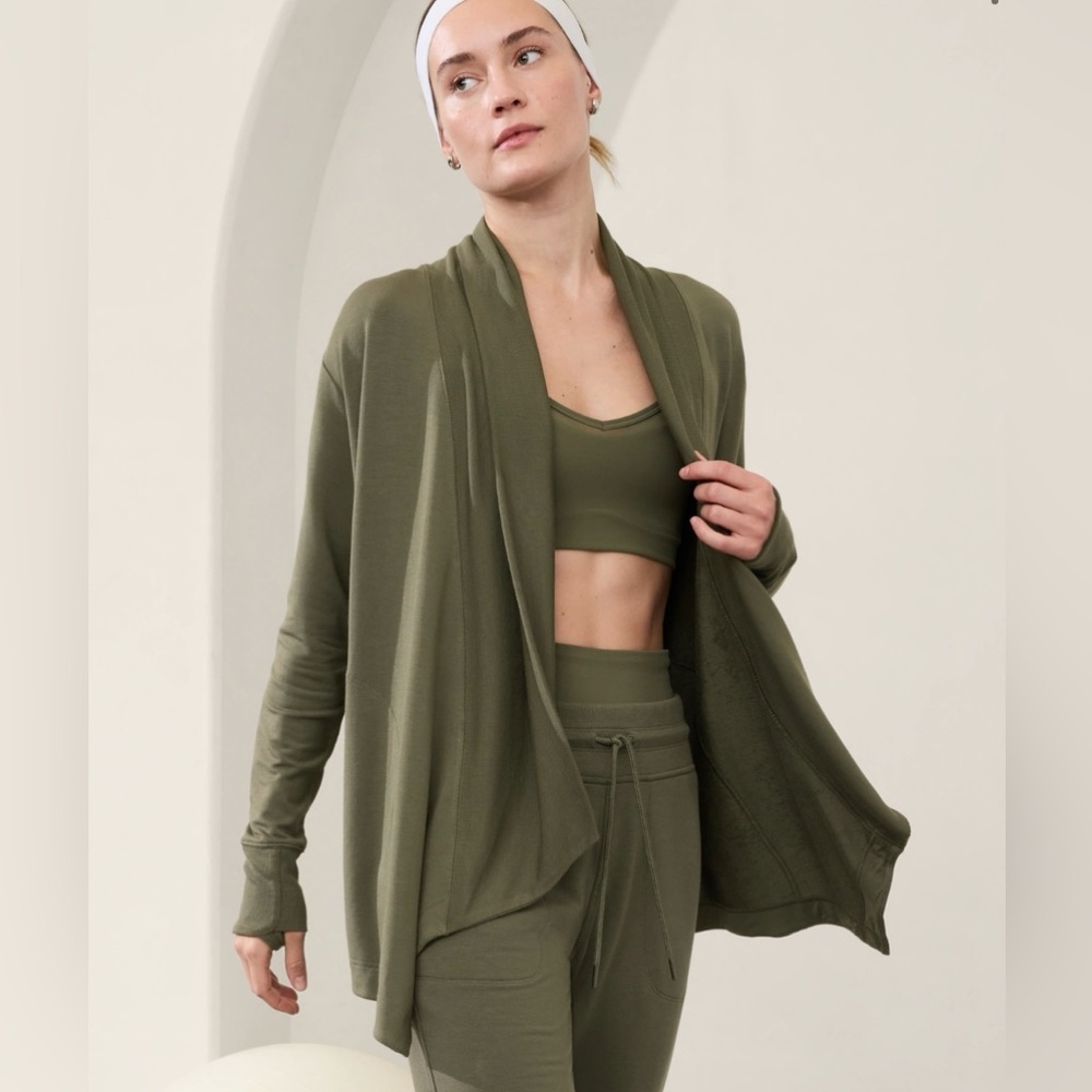 Athleta Olive Green Women's Cardigan